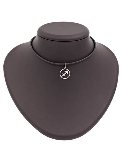 Подвеска Знак зодиака Стрелец из серебра на постаменте