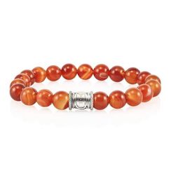 Браслет из натурального сердолика с руной Эваз - Женское здоровье и мудрость