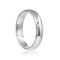 Кольцо обручальное 4 мм из серебра 925 на белом фоне