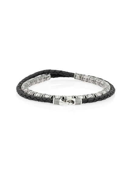 Браслет с рунами на белом фоне сложенный вдвое 7125