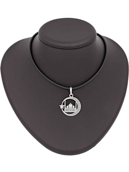 Фото подвески Мечеть со звездой на постаменте в масштабе.