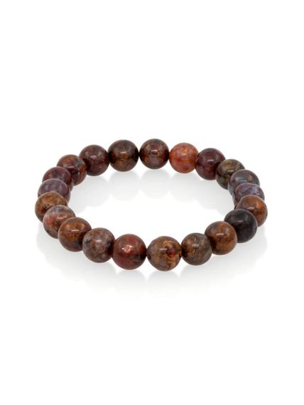 Браслет из камней петерсита темного, вид сверху