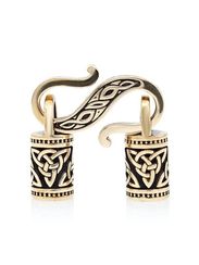 Замок для гайтана под шнур - 3 мм бронза мельхиор