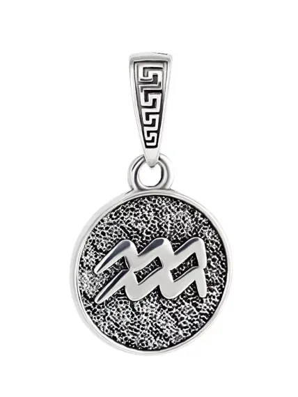 Купить кулон Водолей знак зодиака из серебра в интернет-магазине Replica House