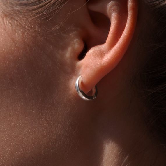 Серьги Конго 12 мм Серебро 925, инфографика 1