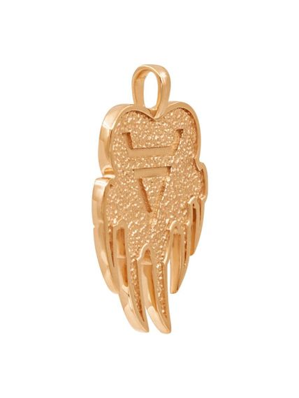 Подвеска «Печать Велеса медвежья» из серебра с позолотой, вид сбоку