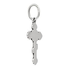 Подвеска Крестик с гравировкой - кулон из серебра