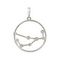 Подвеска на шею Созвездие Дева Знак зодиака серебро с фианитами, фото 2