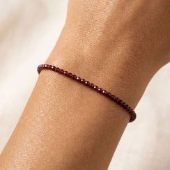 Браслет на руку из граната 3 мм