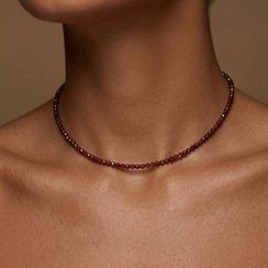 Чокер на шею из граната 3 мм