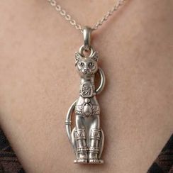 Подвеска Кошка Бастет из серебра