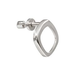 Серьги-пусеты Квадрат скругленный из серебра 925 пробы