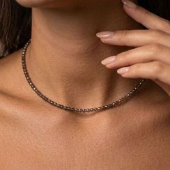 Чокер на шею из раухтопаза 3 мм