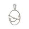 Подвеска на шею Созвездие Дева Знак зодиака серебро с фианитами, фото 4