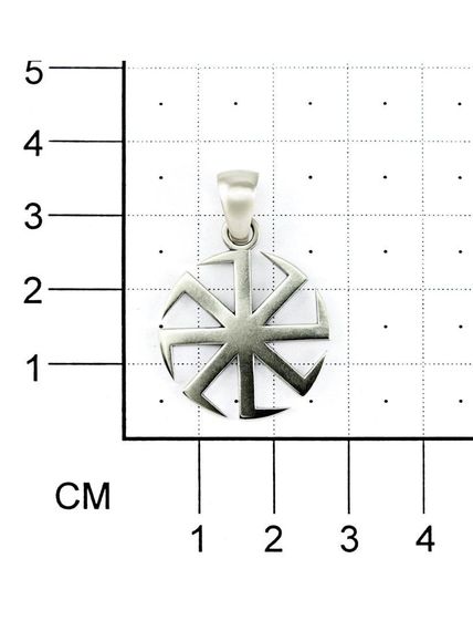 Славянский символ Коловрат малый на размерной сетке
