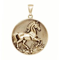 Лошадь - подвеска из бронзы