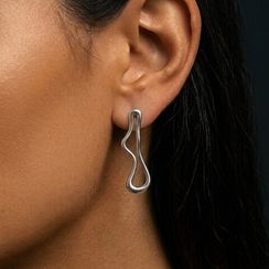 Серьги Силуэт из серебра 925 пробы