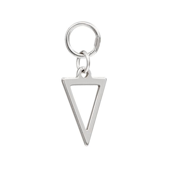 Треугольник - подвеска на серьги из серебра 925 пробы, вид 2
