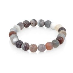 Браслет из натуральных камней агата ботсвана розового 8 мм