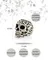 Шарм подвеска череп Polynesian Tribal skull