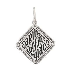 Ромб иллюминатов - подвеска со знаком масонов из серебра