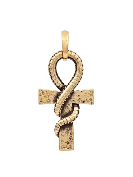 Подвеска Анкх Жизни Змей из бронзы, вид сзади