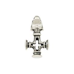 Волчий крест малый - подвеска из мельхиора