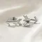 Серьги-пусеты Стрелка из серебра 925 пробы, живое фото 5