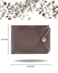 Портмоне Всевидящее око темно-коричневая кожа 05077