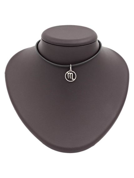 Подвеска Знак зодиака Скорпион из серебра на постаменте