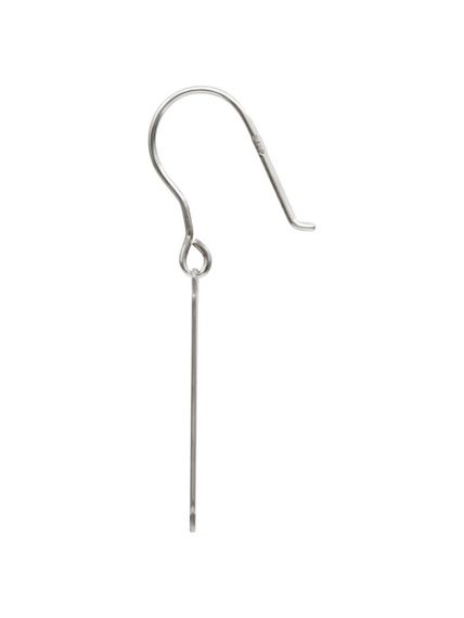 Серьги Лезвие из серебра, вид сбоку