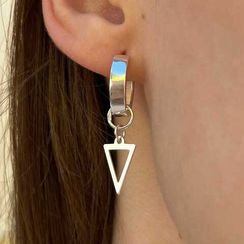 Треугольник - подвеска на серьги из серебра 925 пробы