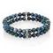 Браслет Всевидящее Око из Мельхиора Двойной с кианитом синим 6 мм, вид 1