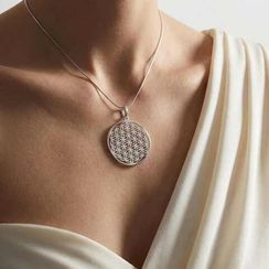 Цветок жизни - подвеска из серебра