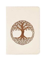 Обложка для паспорта Древо жизни молочная