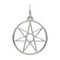 Звезда Магов - подвеска из серебра, вид сзади