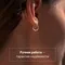 Серьги Конго 10 мм Серебро 925, инфографика 2