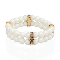 Браслет Всевидящее око из бронзы двойной с керамикой 8 мм