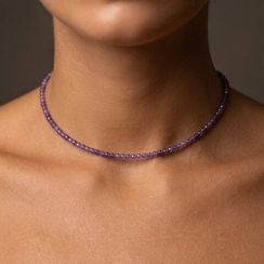 Чокер на шею из аметиста 3 мм