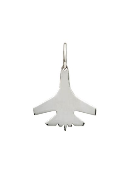 Истребитель подвеска из серебра 925 пробы, вид спереди