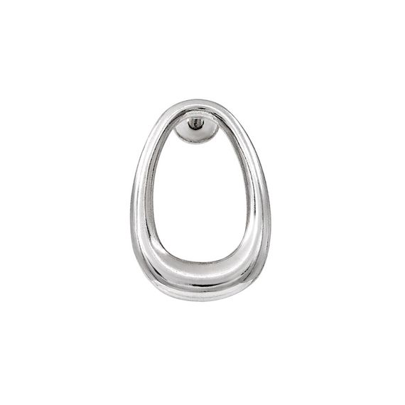 Серьги Овал из серебра 925 пробы, фото 2