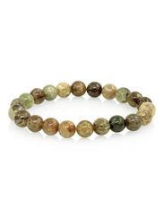 Браслет из камней везувиана (зеленого граната)