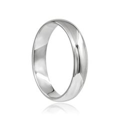 Кольцо обручальное 4 мм из серебра 925