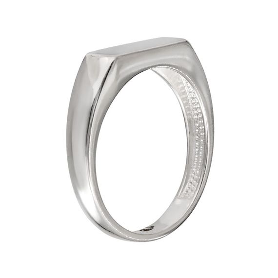 Кольцо под гравировку из серебра 925 пробы, фото 1