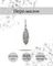 Подвеска Перо малое из серебра 925 пробы, фото с инфографикой