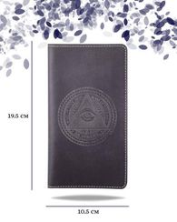 Кошелек Всевидящее Око синяя кожа