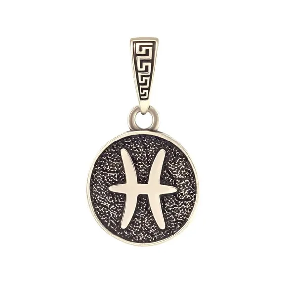 Купите знак зодиака рыбы из мельхиора.
