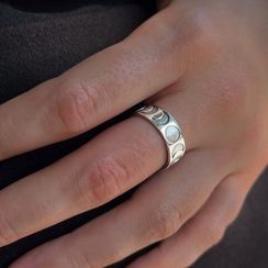 Кольцо Фазы Луны из серебра 925 пробы