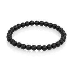 Браслет из ювелирной керамики шунгит 6 мм