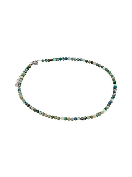 Фото чокер из хризоколлы 2145/4_хризоколла на белом фоне сбоку